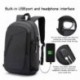 WENIG Mochila Antirrobo Impermeable,Mochila Portatil 15.6 Pulgadas Mochila Hombre con Puerto de Carga USB,Mochila Backpack pa