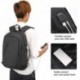 WENIG Mochila Antirrobo Impermeable,Mochila Portatil 15.6 Pulgadas Mochila Hombre con Puerto de Carga USB,Mochila Backpack pa