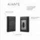 ALIANTE - Cartera para Hombres, Slim y pequeña, Tarjetero con Bloqueo RFID Fibra de Carbono 