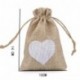 CozofLuv 25 Piezas Boda Regalo Bolsas Dulces Bolsas Paquete Bolsas Bolsitas Tela Saquitos Arroz Regalo Joyas Caramelo 10 * 1