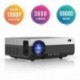 Proyector Full HD, Beamerking LED Proyector 1080P Resolución nativa de 1920 x 1080 Videoproyector Portátil 3600 Lúmenes HDMI/