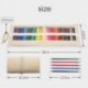 52 Pack Lápices de Colores 48 Unidades Lapicero para Colorear con Bolsa Enrrollable Portátil de Lona Sacapuntas Borrador y 