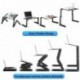 Tumdem Mesa para Ordenador Plegable Soporte para Laptop 7"-17" Portátil de Aluminio, Soporta hasta 15kg, 360 Degree Ajustable