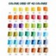 Caja de Acuarelas Sólidas Profesional 42 Pigmentos de Pintura Portátil para Viaje con Pincel