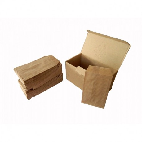Yearol K04. 250 Sobres bolsas de papel kraft pequeñas sin asas. Especial para regalo, tiendas, comercio, joyería, bisutería, 