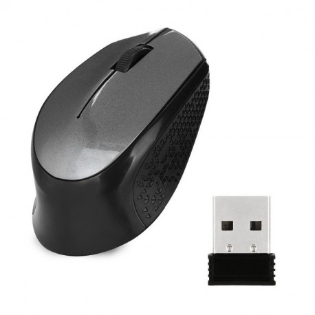 Theshy Ergonomics - Ratón óptico inalámbrico, 2,4 GHz, silencioso, Incluye Receptor USB 2.0 para portátil