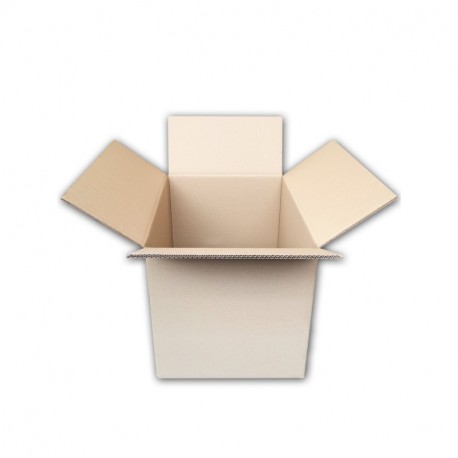 Pack de 10 cajas de cartón de canal doble y color marrón. Tamaño 39,50 x 31,50 x 32 cm. Mudanzas. Fabricadas en España. Norma