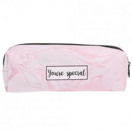Ruikey Bolsa Para Lápices Mármol Estuche Escolar Creativa de Gran Capacidad Cartera Bolsa de Cosméticos Conveniente Para los 