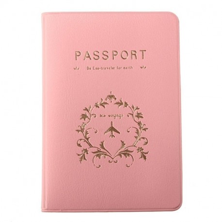 Arbre Organizador Funda de Pasaporte Carteras Pasaporte Soporte Protección Cubierta Rosa 