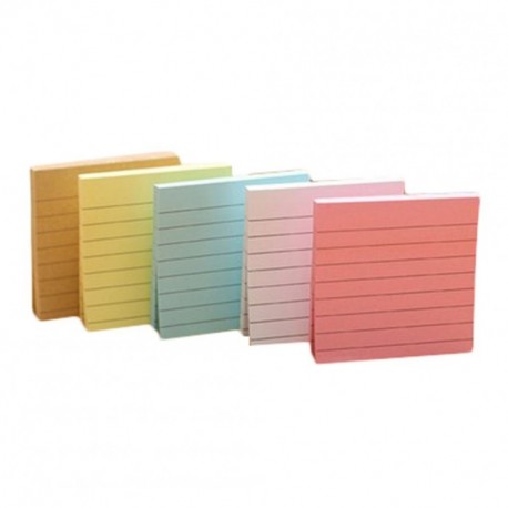 Nikgic Caliente Venta schreibwaren 5 Colores asequible 5 Unidades Serie de Rayas Papel Notas Adhesivas klebezettel Multicolor