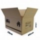 Cajas de Cartón Multiusos Pack de 15 Tamaño 300 x 200 x 150 mm - Mudanza - Embalaje - Almacenaje - Color Marrón