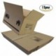 Cajas de Cartón Multiusos Pack de 15 Tamaño 300 x 200 x 150 mm - Mudanza - Embalaje - Almacenaje - Color Marrón