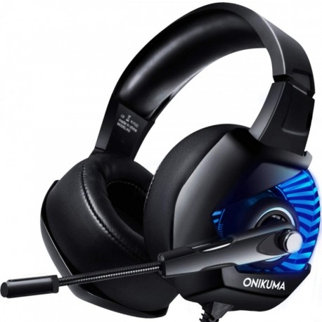 ONIKUMA Auriculares Gaming 7.1 con Micrófono para PS4/PC/Xbox One/Nintendo Switch, Cacos de Juego Reducción de Ruido Almohadi