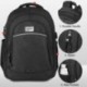 KUSOOFA Mochila Hombre, Mochila Escolar 15.6 Pulgadas con Carga USB, Laptop Mochila con Portátil Compartimento Grueso para Ho