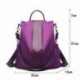 Barwell Mujeres Mochila Señoras Mochila Impermeable Nylon Mochilas escolares Anti-robo Dayback Shoulder Bags