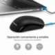 VicTsing Ratón Óptico con 1200 dpi, Ratón Cable USB Ergonómico Compatible para PC, Mac, Escritorio, Ordenador, Portátil