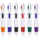 24 Pack de Bolígrafos Lanzadera con Clip de Hebilla Bolígrafos de Multicolor Retráctil Plumas 4 Neon Colores en Uno con Llave