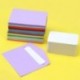 Elcoho 120 Lot Mini enveloppes avec 120 pièces Blanc Blank Cartes de visite coloré Mini enveloppes Poche carte cadeau pour No