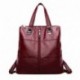 Gusspower Mujeres Mochila 2 Way Piel sintética señoras niñas Mochila Hombro Viajes Escuela Bolsas Rojo 
