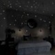 Elenxs 407 PCS Brillan en la Oscuridad de la Estrella Ronda Punto Luminoso Pegatinas de Pared de Techo Decoración