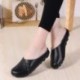Covermason Zapatos Tacón alto mujer verano 2018, planos suaves de color puro Pisos para mujeres