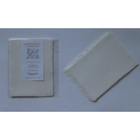 Hecho a mano Papel verjurado Acuarela Papel A5 10 arco/Set 270º 200 g/m² algodón linters Handmade cottonpaper