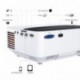 WiMiUS R1 Proyector Portátil con 170" Pantalla, 2400 Lúmenes Mini Proyector LCD HD, 50000 Horas, Soporta Vídeo 1080p, para Co