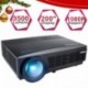 5.8" LCD Proyector, 3300 Lúmenes Proyectores con 200 Pantalla, Soporta Video Full HD 1080P, WiMiUS T6 Proyector de Cine en Ca