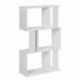 ts-ideen Estantería Alde Pared 102,5 x 60 cm Librero CD-DVD Madera En Blanco