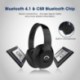 Cascos Bluetooth 4.1 SoundPEATS A2 Auriculares de Diadema Inalámbricos Over-ear con Micrófono Manos Libres Bass Potente 20 Ho