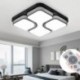 MYHOO 64W LED Regulable Luz de techo Diseño de moda moderna plafón,Lámpara de Bajo Consumo Techo para Dormitorio,Cocina,ofici