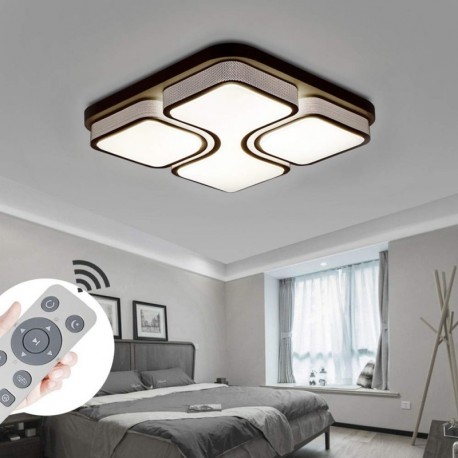 MYHOO 64W LED Regulable Luz de techo Diseño de moda moderna plafón,Lámpara de Bajo Consumo Techo para Dormitorio,Cocina,ofici