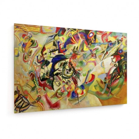 weewado Wassily Kandinsky - Composición VII - 1913-30x20 cm - Impresión en Lienzo Textil - Muro de Arte - Old Masters/Museum