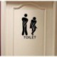 Gahat Divertida Etiqueta de Vinilo Vinilo Adhesivo de Entrada para la Tienda Shop Home Cafe Hotel, Signo de Hombres y Mujeres