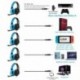 BlueFire Cascos Gaming ps4 con Microfono,Auriculares de Diadema con Sonido Envolvente y Cancelacion Ruido Headset para PS4 Ni