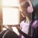 BlueFire Auriculares Gaming para PS4 PC, Cascos Ruido Reducción de Diademas Cerrados Profesional con Micrófono Limpio Sonido 