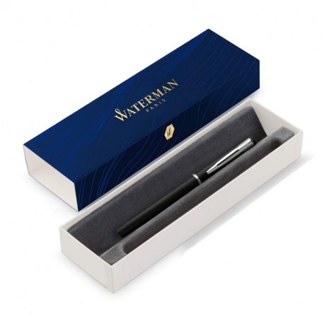 Waterman Graduate 2068196 Allure pluma estilográfica Laca Negro Matt tinta azul