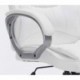 HOGAR24 ES Silla sillón de Oficina Estudio Alta Gama tapizado en Piel sintética, Color Blanco.