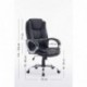 HOGAR24 ES Silla sillón de Oficina Estudio Alta Gama tapizado en Piel sintética, Color Blanco.