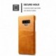 Samsung Galaxy Note 9 Funda Tarjetero cuero con ranura para tarjetas, fino y ultraligero, Caqui, Samsung Note 9 6.4" 