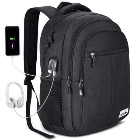 YAMTION Mochila para Portátil,Multifuncional Mochila Negocios 15,6 Pulgadas Mochila para Ordenador con Puerto de Carga USB pa