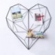 Gorgebuy Love Heart Grid Photo Rack Wall - Panel Decorativo Iron Photograph Clip de Rack para Ins Art Display Family Friends 