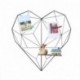 Gorgebuy Love Heart Grid Photo Rack Wall - Panel Decorativo Iron Photograph Clip de Rack para Ins Art Display Family Friends 