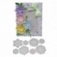 Cutogain Juego de Troqueles de Corte Huecos con Corte de Flor para Manualidades, álbum de Recortes, Tarjeta de Papel, C