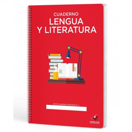 Cuadernos Camaleón, tamaño A4, espiral, cuadrícula 4x4, tapa dura, Lengua Castellana y Literatura