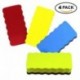 4 Pcs Colores Borradores Magnéticos para Pizarra Blanca - Calidad premium - Imán Fuerte Goma de Borrar - Ideal para Todas Bol