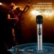 Micrófono inalámbrico UHF Bluetooth con 10 canales de frecuencia UHF Karaoke Micrófono micro con receptor Bluetooth KTV de ma