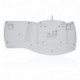 Perixx PERIBOARD-512 Teclado Ergonomico Español - USB - 485x236x44 mm - Blanco