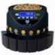Securina24 Contador de monedas Euro SecuRina1200LCD con casillas y dispositivo enrollador negro - BBB - LCD 