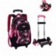 Isuper Mochilas Infantiles Mochila Escolar para niña con Bolsa de niña Escolar en Silla de Ruedas para Escuela de Camping de 